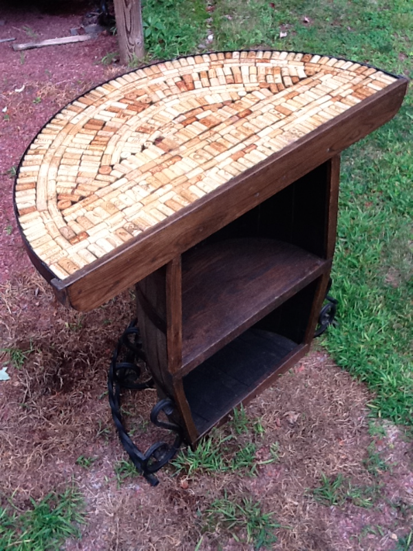 Cork-top, shelving