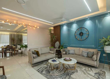 Modern and spacious living room design