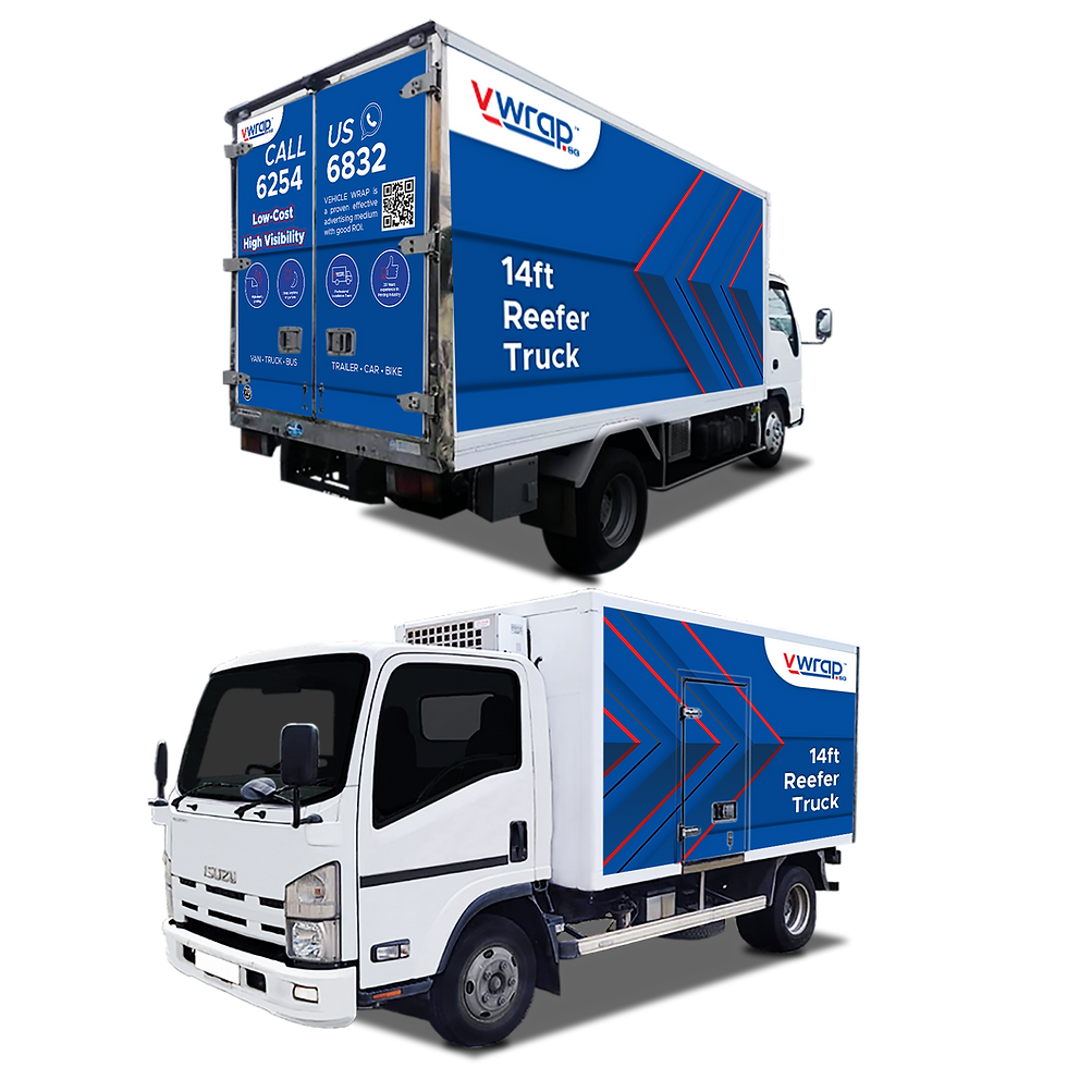 Thumbnail: 14Ft Reefer Truck Wrap