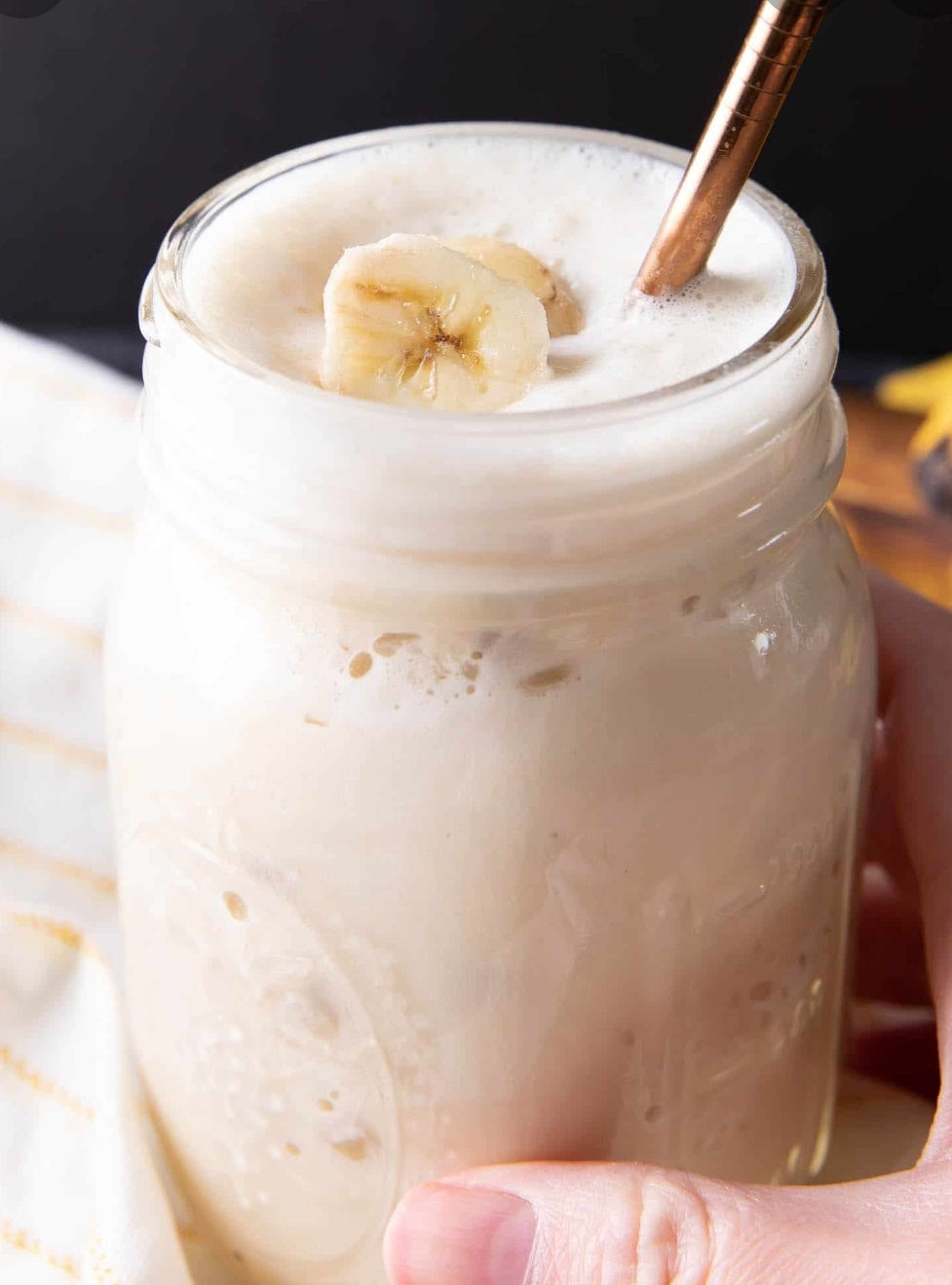 Vegan Banana Cream Protein Shake