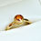 Thumbnail: Ceylon Orange Sapphire 18kt Gold Ring