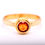 Thumbnail: Ceylon Orange Sapphire 18kt Gold Ring