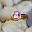 Thumbnail: Natural Pink Sapphire 18kt Gold Ring