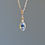 Thumbnail: Montana Sapphire & Diamond 14k Gold Pendant Necklace, September Birthstone Dain