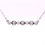 Thumbnail: Natural Diamond Bezel Set Bar Layering Necklace 14k White Gold