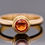Thumbnail: Ceylon Orange Sapphire 18kt Gold Ring