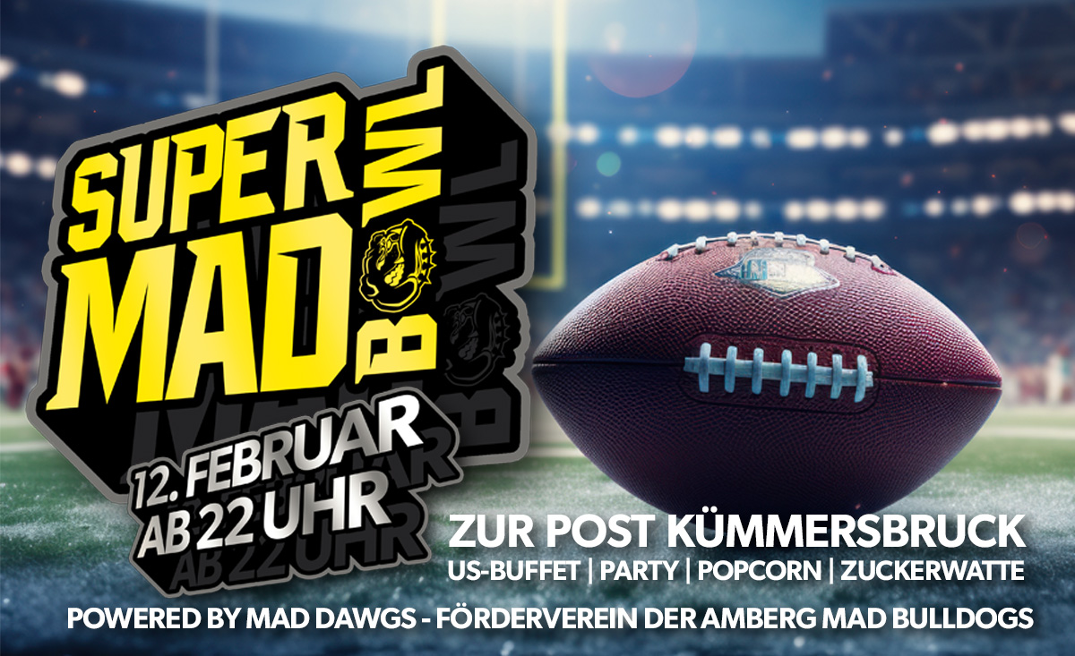 Schau mit uns zusammen den SUPERBOWL live!