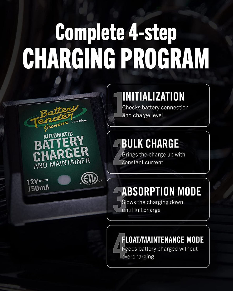 Thumbnail: Battery Tender Junior 12V Charger and Maintainer: Automatic 12V Powersports Bat