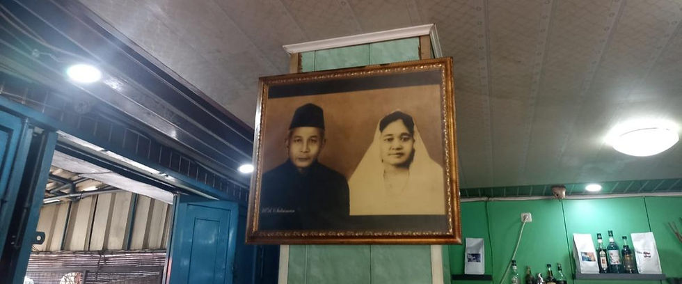 Haji Radji Sulaiman dan istrinya. (Melan Eka Lisnawati/Historia.ID).