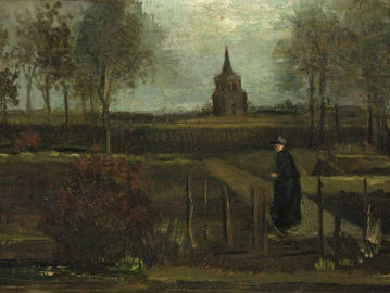 Lukisan "De pastorie in Nuenen in het voorjaar" (The Parsonage Garden at Neunen in Spring) yang hilang dicuri saat peringatan ultah ke-167 Vincent van Gogh (Foto: groningermuseum.nl)