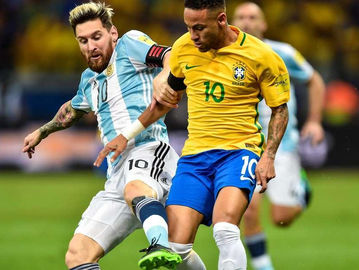 Lionel Messi (kiri) & Neymar da Silva Junior representasi rivalitas Argentina-Brasil/Foto: fifa.com