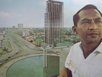 Ali Sadikin, gubernur DKI Jakarta (1966-1977). Foto: Horizons, 1966/Blog Sustainable Living Institute.