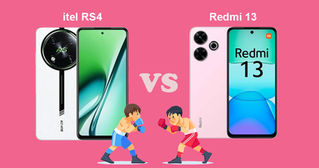 itel RS4 vs Xiaomi Redmi 13 Price and Specs Compare
