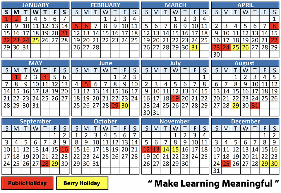 Berry Calendar 2023