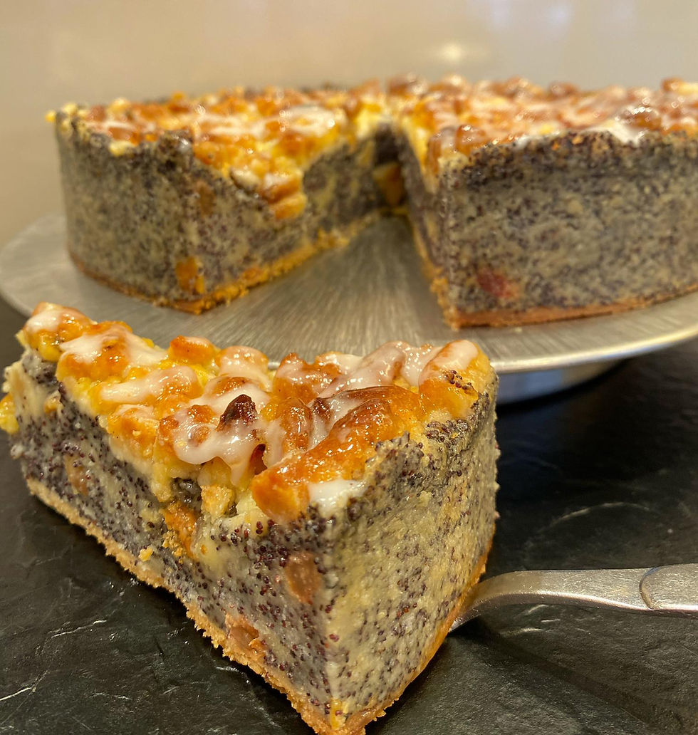 Miniaturbild: gebackene Mohn Torte Stück