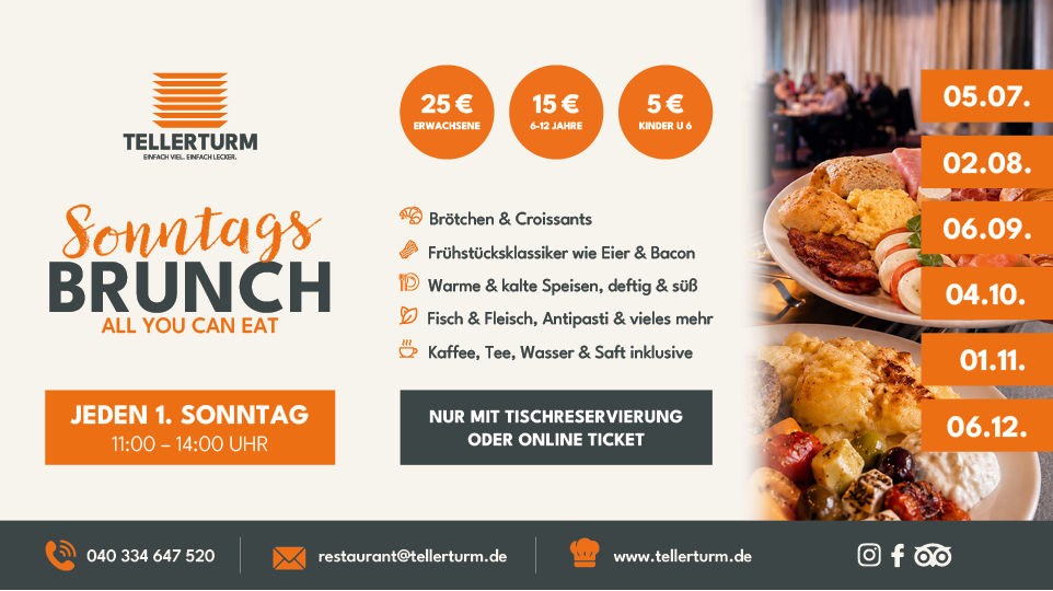 🥐☕ Sonntagsbrunch | All You Can Eat im Tellerturm