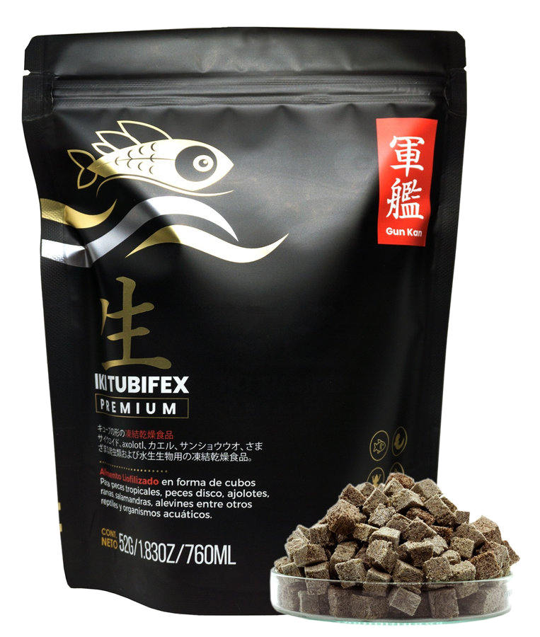 Tubifex IKI Premium, bolsa negra de 52 g