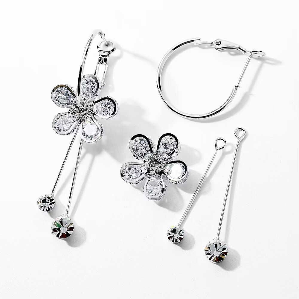 Aritos colgantes de cristales