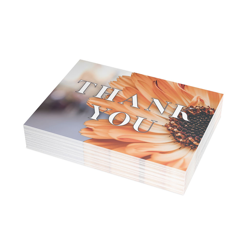 Thumbnail: Sunflower Thank You Card — (1/10/30/50 pcs)