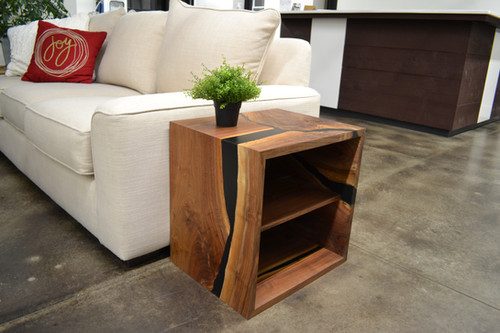 Black walnut epoxy cube | CALA