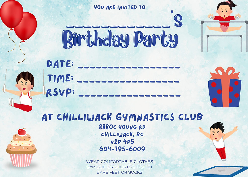 Free printable birthday party invitations