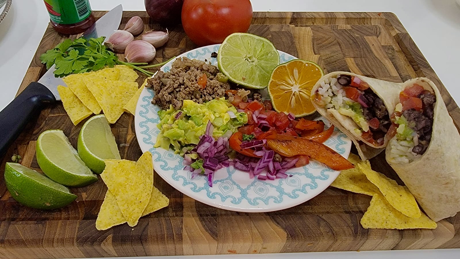 Arranged Food and Objects