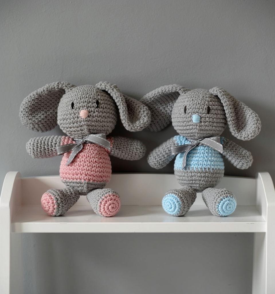 Grey Flopsy Bunnies