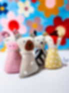 Adorable animal plush toys: pig, bear, deer, fox