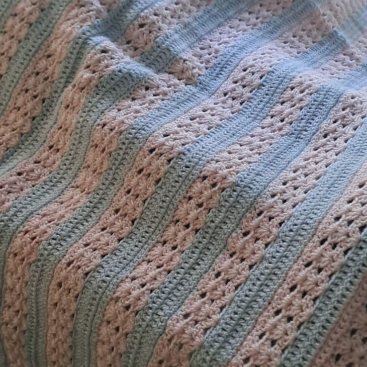 Thumbnail: Pink & Grey Car Seat Blanket
