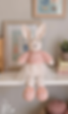 Hand knitted ballet bunny