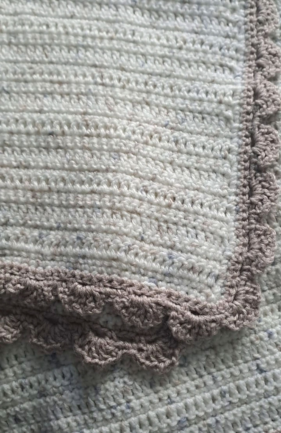 Thumbnail: Cream fleck and beige neutral blanket