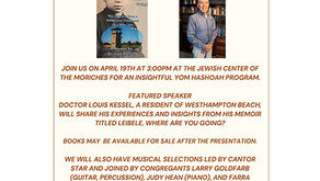Yom HaShoah — A Day of Remembrance Event: Sunday, April 19, 2026