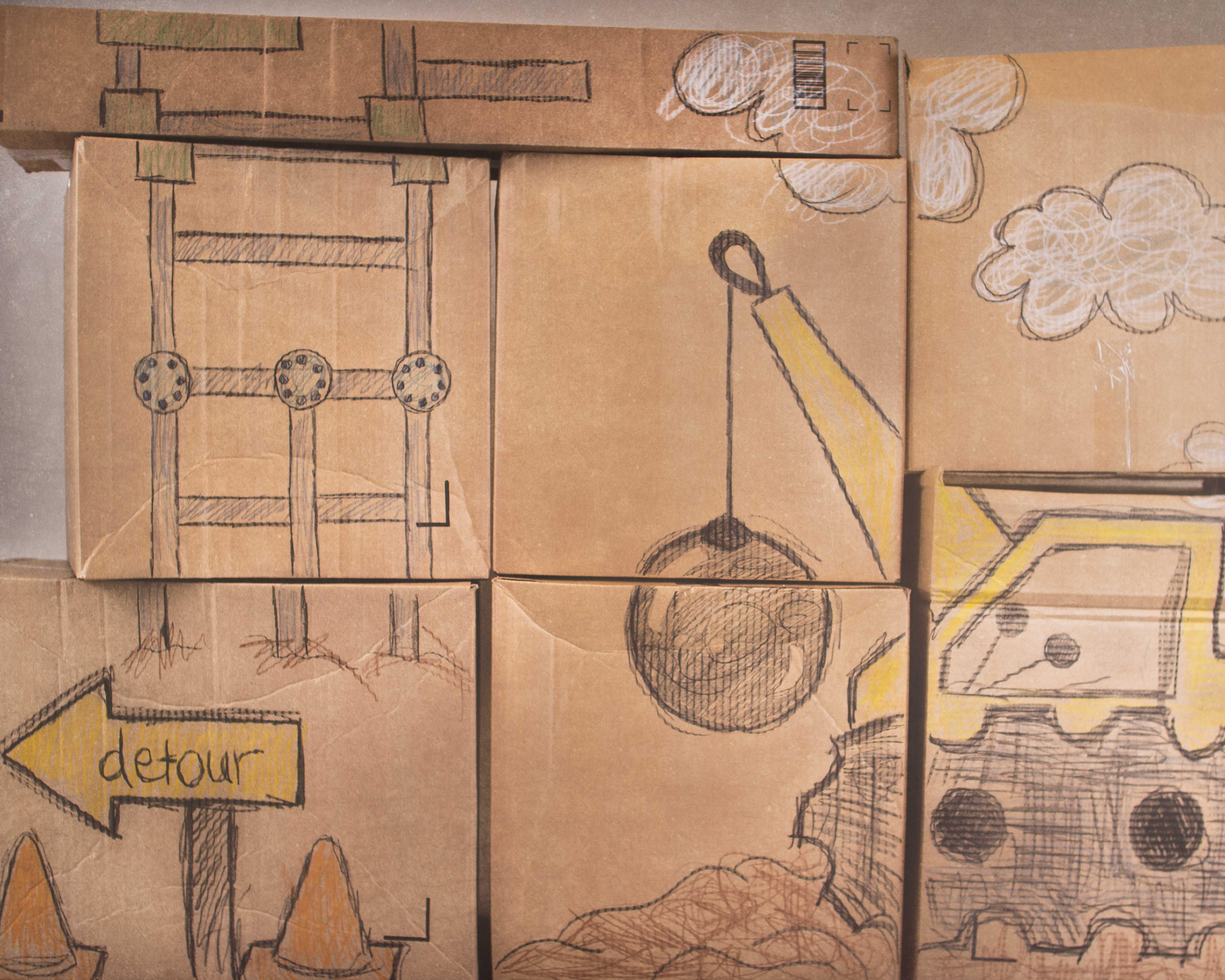 F-9 Crayon Construction zone