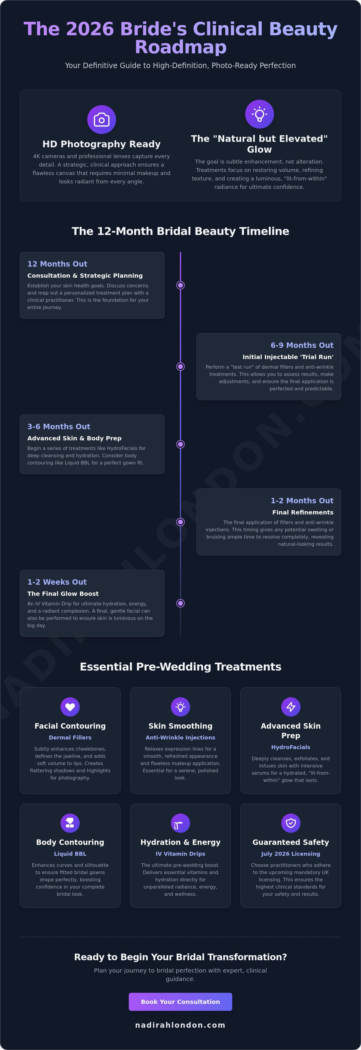 Pre-wedding cosmetic treatments London