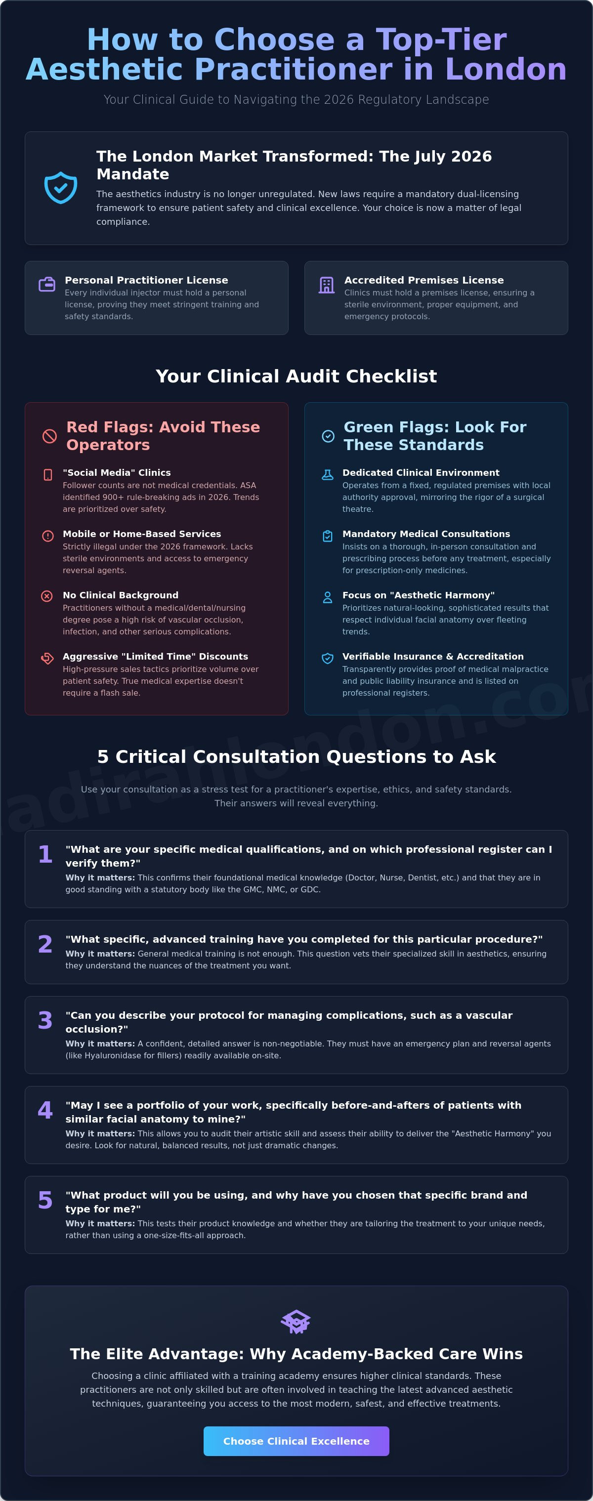 How to choose an aesthetic practitioner in London