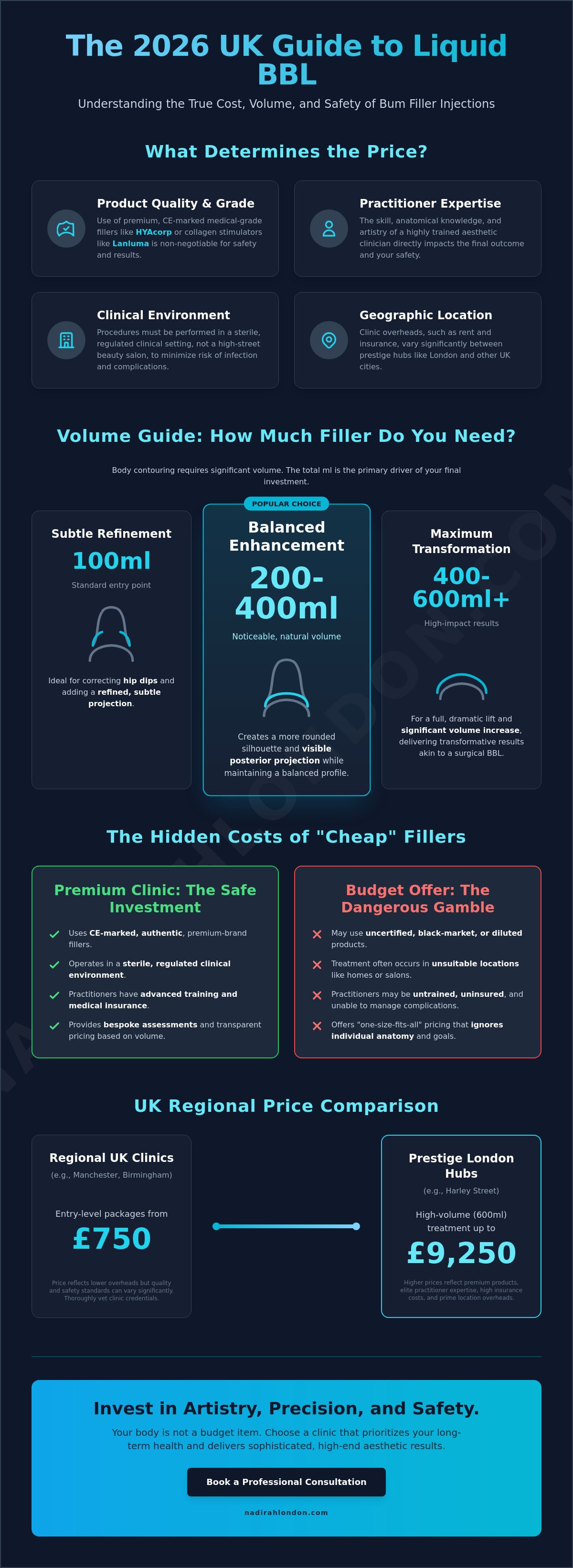 Bum filler injections UK price