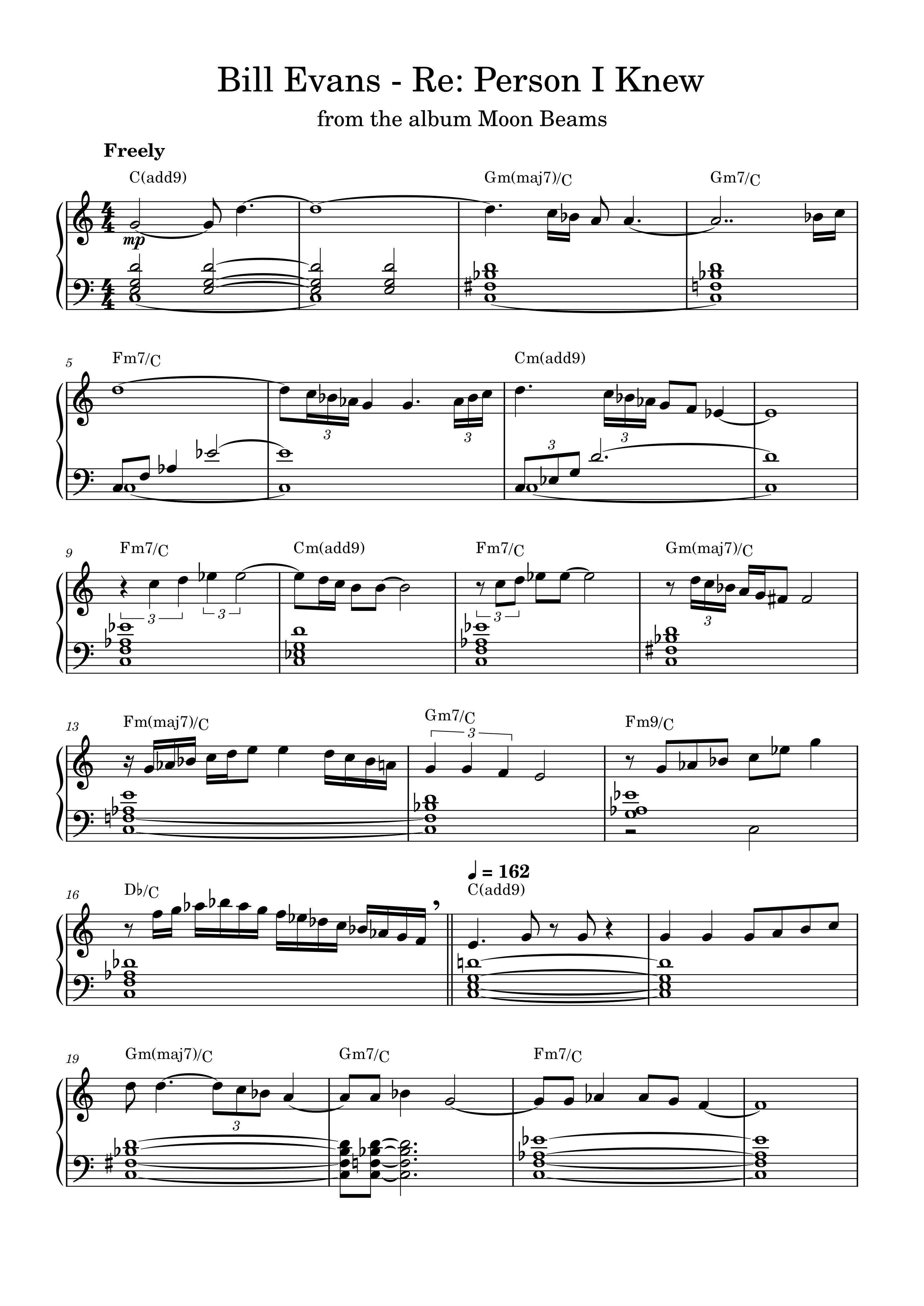 Bill Evans - Re: Person I Knew