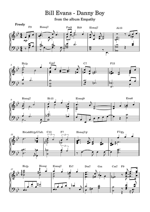 Bill Evans - Danny Boy | Rowan Hudson
