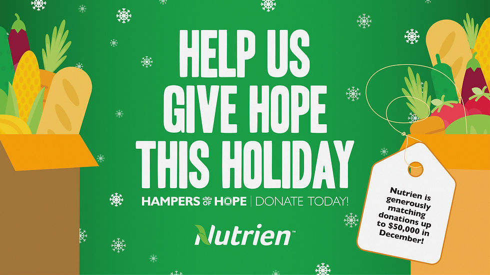 Nutrien partners with Regina Food Bank to double the warmth this holiday season.