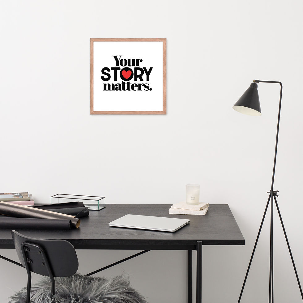 Thumbnail: Your Story Matters Framed poster