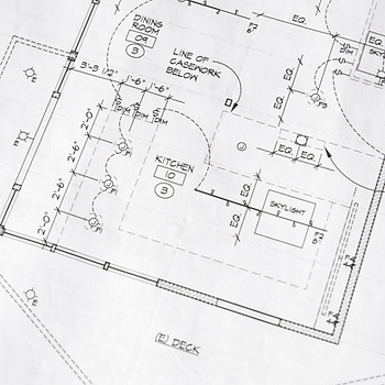 guide to renovating a kitchen- blueprint
