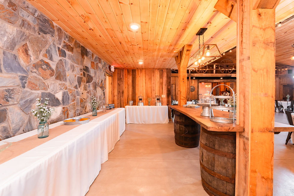 Buffet Area The Barn at Windmill Crossing
