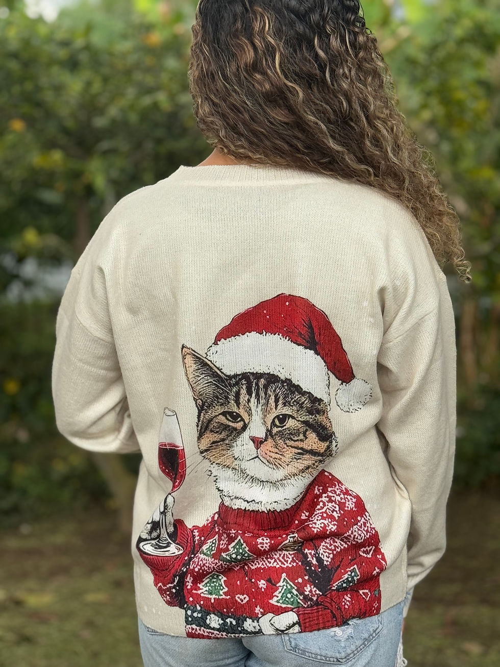 Miniatura: Sweater Navideño con Gato