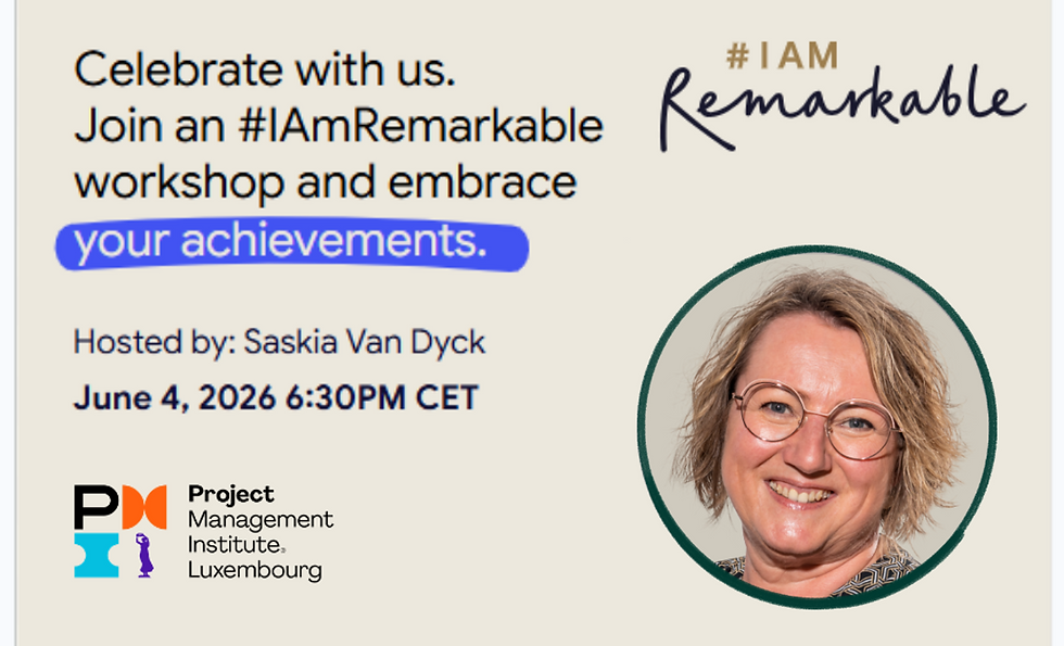 #I Am Remarkable - 2nd edition for the PMI Luxembourg community