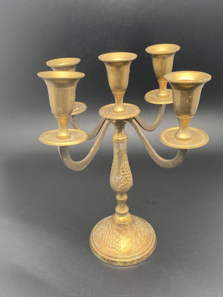 Miniature : Chandelier à 5 branches Motif Vigne
