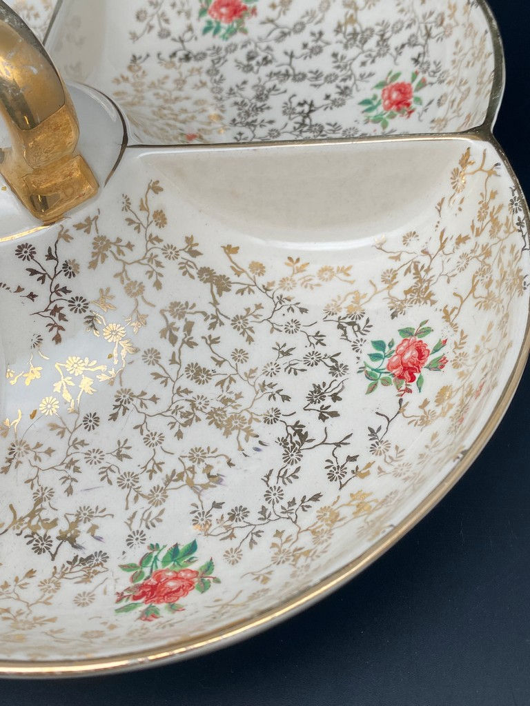 Miniature : Plat compartimenté Villeroy & Boch Roses & dorures