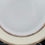 Miniature : Plat de service en porcelaine de Limoges liseré jaune et doré