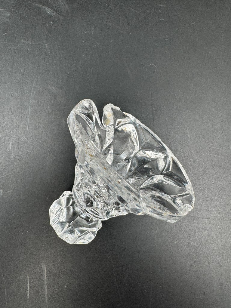 Miniature : Sucrier en verre travaillé