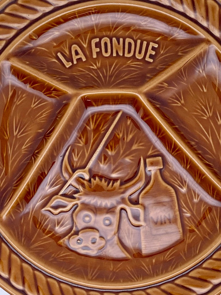 Miniature : Assiettes compartimentées Sarreguemines "Vaches"