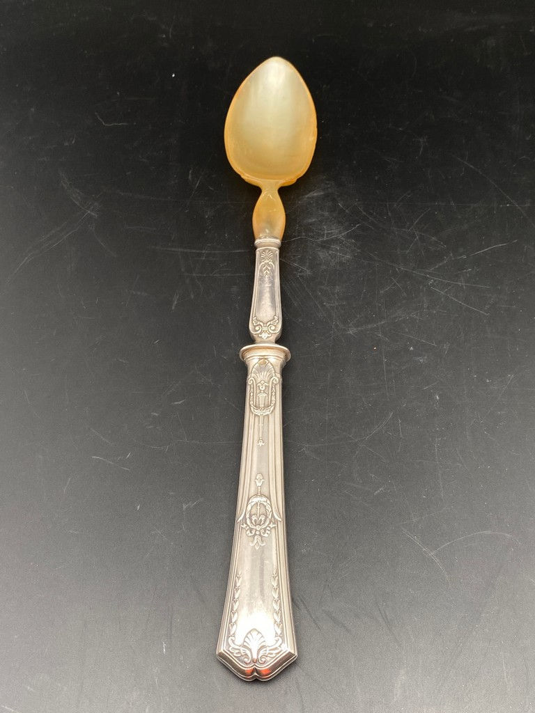 Miniature : Couverts de service en métal argenté dans leur boîte d'origine
